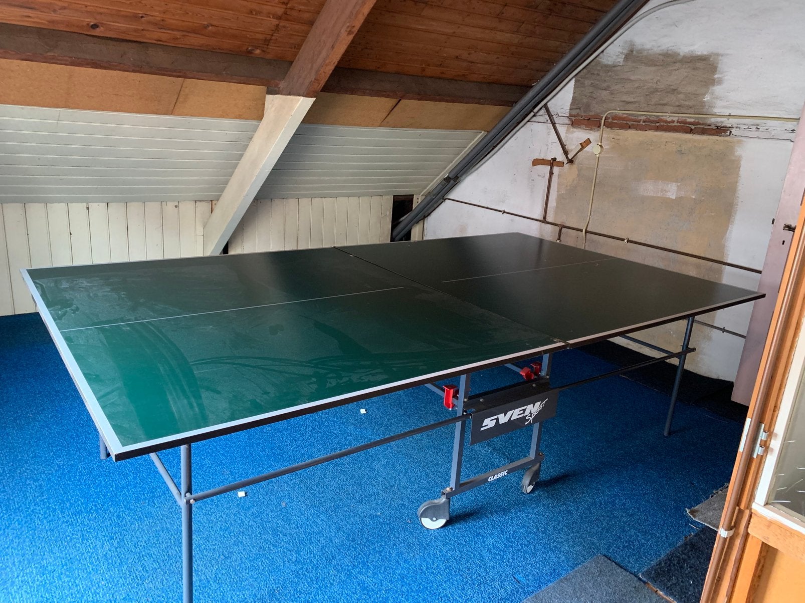 Tafeltennistafel sven sport, Ophalen, Gebruikt, Tafel Indoor, Verrijdbaar