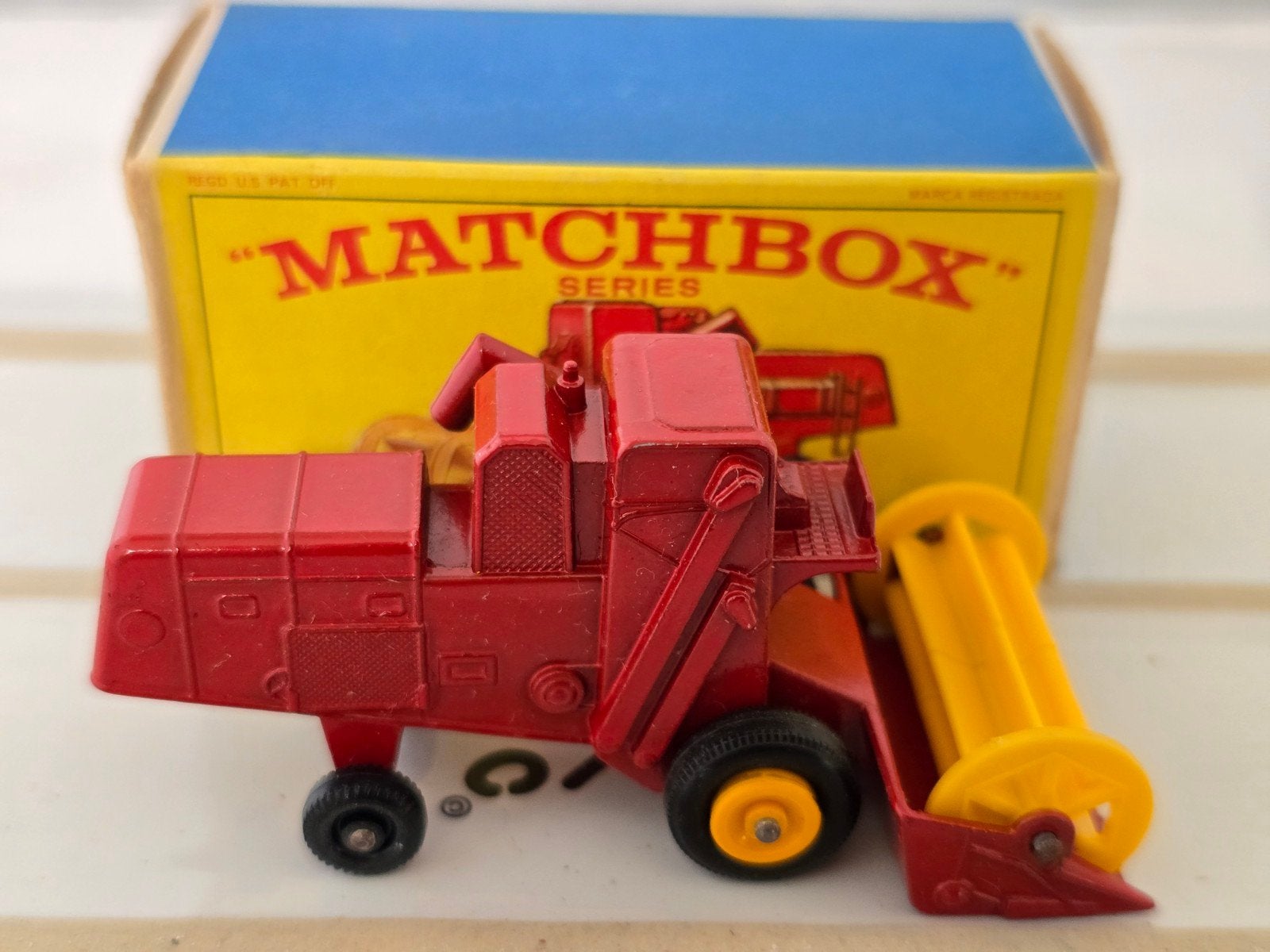 Matchbox Series 65 Combine Harvester met doos, Ophalen of Verzenden, Zo goed als nieuw, Tractor of Landbouw