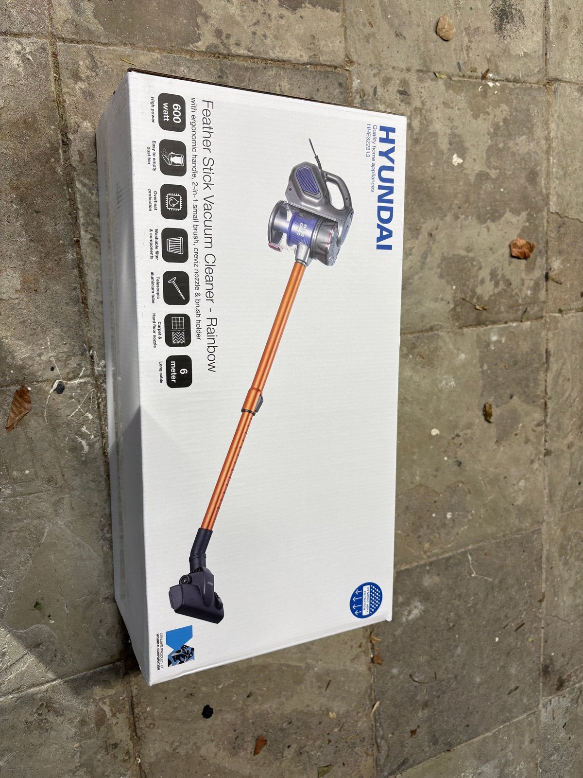 Nieuwe Hyundai steelstofzuiger, Witgoed en Apparatuur, Stofzuigers, Inclusief accessoires, Nieuw, Ophalen of Verzenden, Minder dan 1200 watt