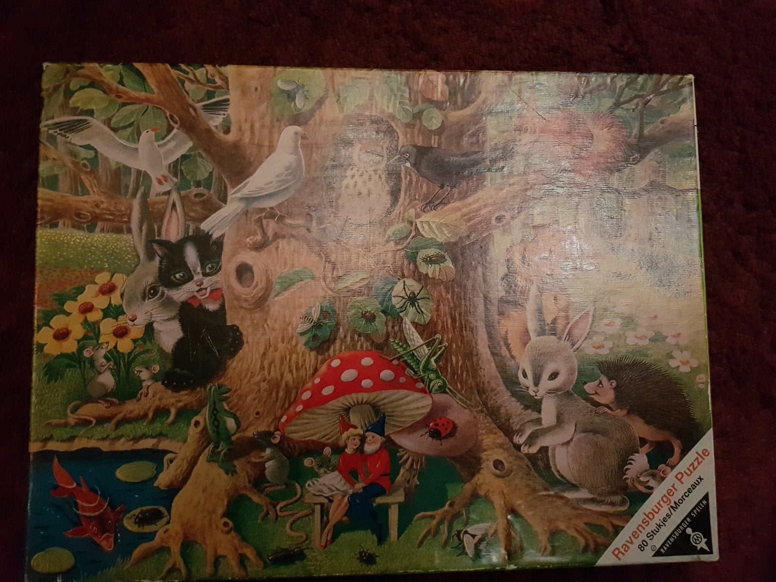 Pinkeltje Dierenbos Puzzel 80 Stukjes, Ophalen of Verzenden, Meer dan 50 stukjes, Gebruikt