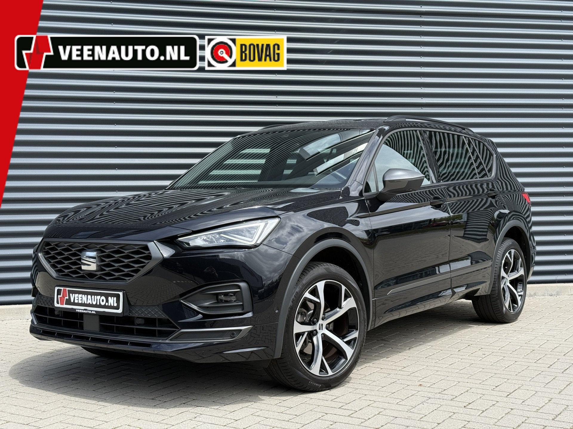 SEAT Tarraco 1.5 TSI FR 7-PERSOONS Trekhaak/Beats Audio/Appl, Auto's, Seat, Dealer onderhouden, Zwart, 4 cilinders, 150 pk