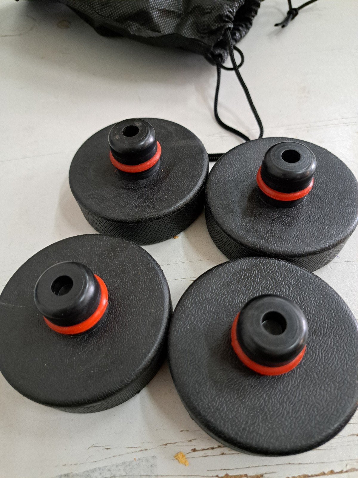 Krikpads voor Tesla Model 3/Y/S/X - 4 stuks met opbergtas, Auto diversen, Auto-accessoires, Ophalen of Verzenden, Gebruikt
