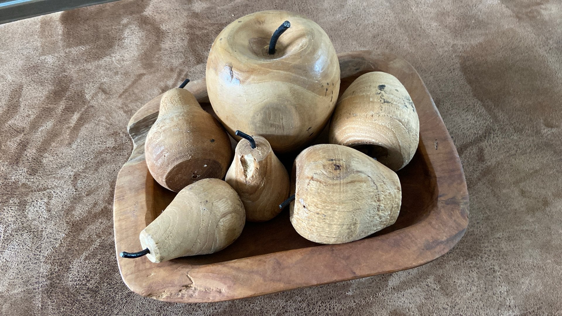 Fruitschaal hout, Hout, Gebruikt, Ophalen of Verzenden, Landelijk