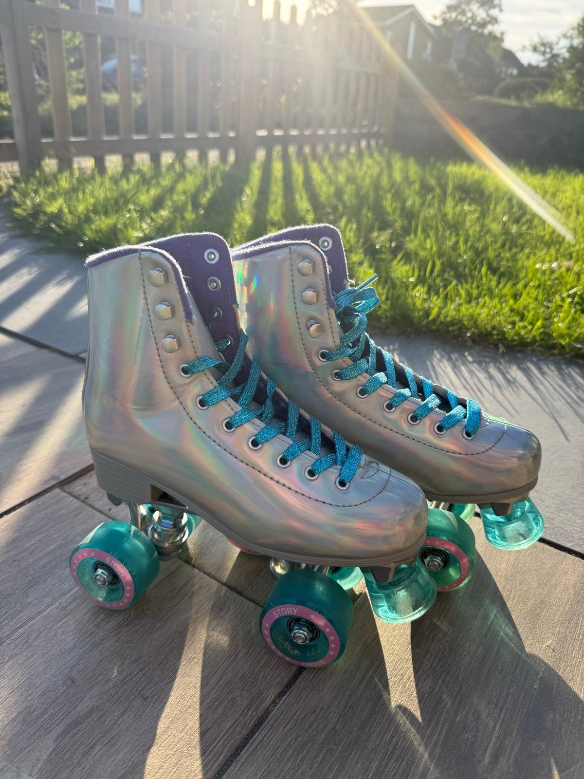 Story Quad Skates Holografisch - Maat 37, Overige merken, Overige typen, Ophalen of Verzenden, Zo goed als nieuw