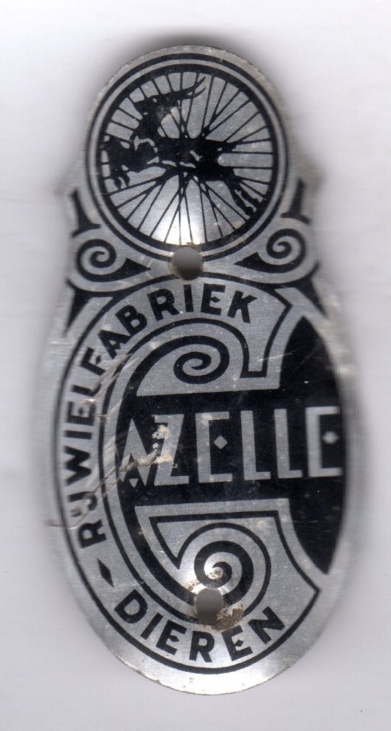 Balhoofdplaatje GAZELLE RIJWIELFABRIEK DIEREN FIETS, Ophalen of Verzenden, Overige typen