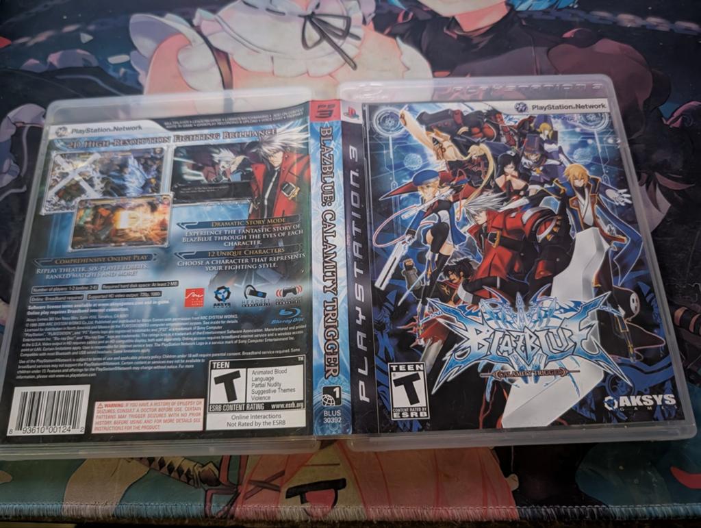 BlazBlue Calamity Trigger voor de PS3, 1 speler, Ophalen of Verzenden, Zo goed als nieuw, Role Playing Game (Rpg)