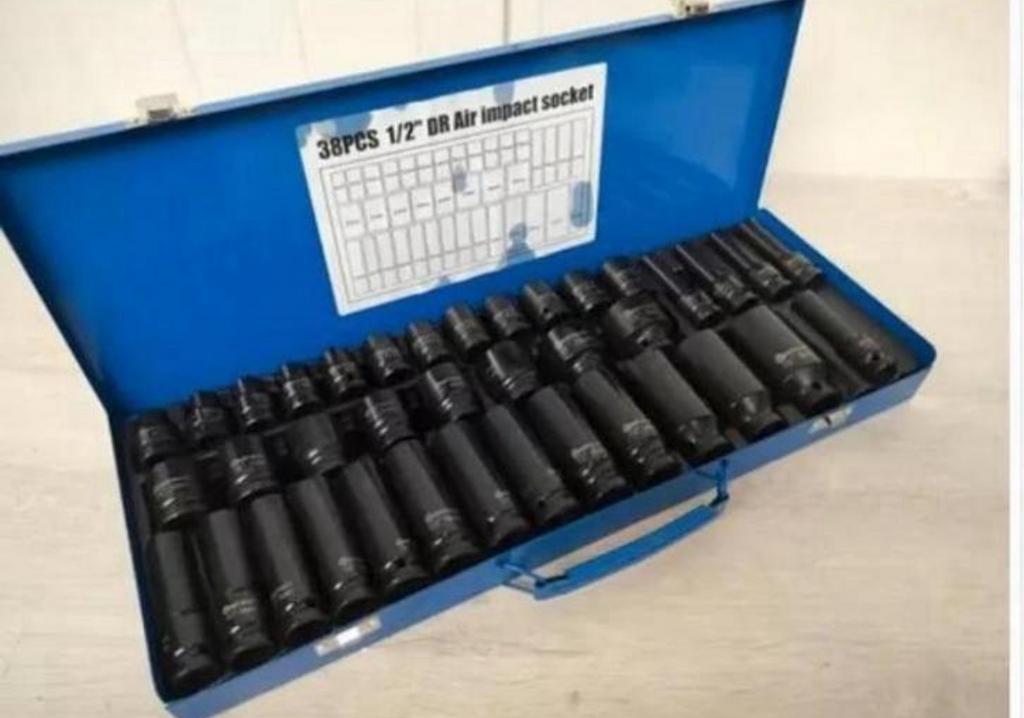 Nieuwe Zware kwaliteit krachtdoppen slag doppen set 38 delig, Auto diversen, Autogereedschap, Ophalen, Nieuw