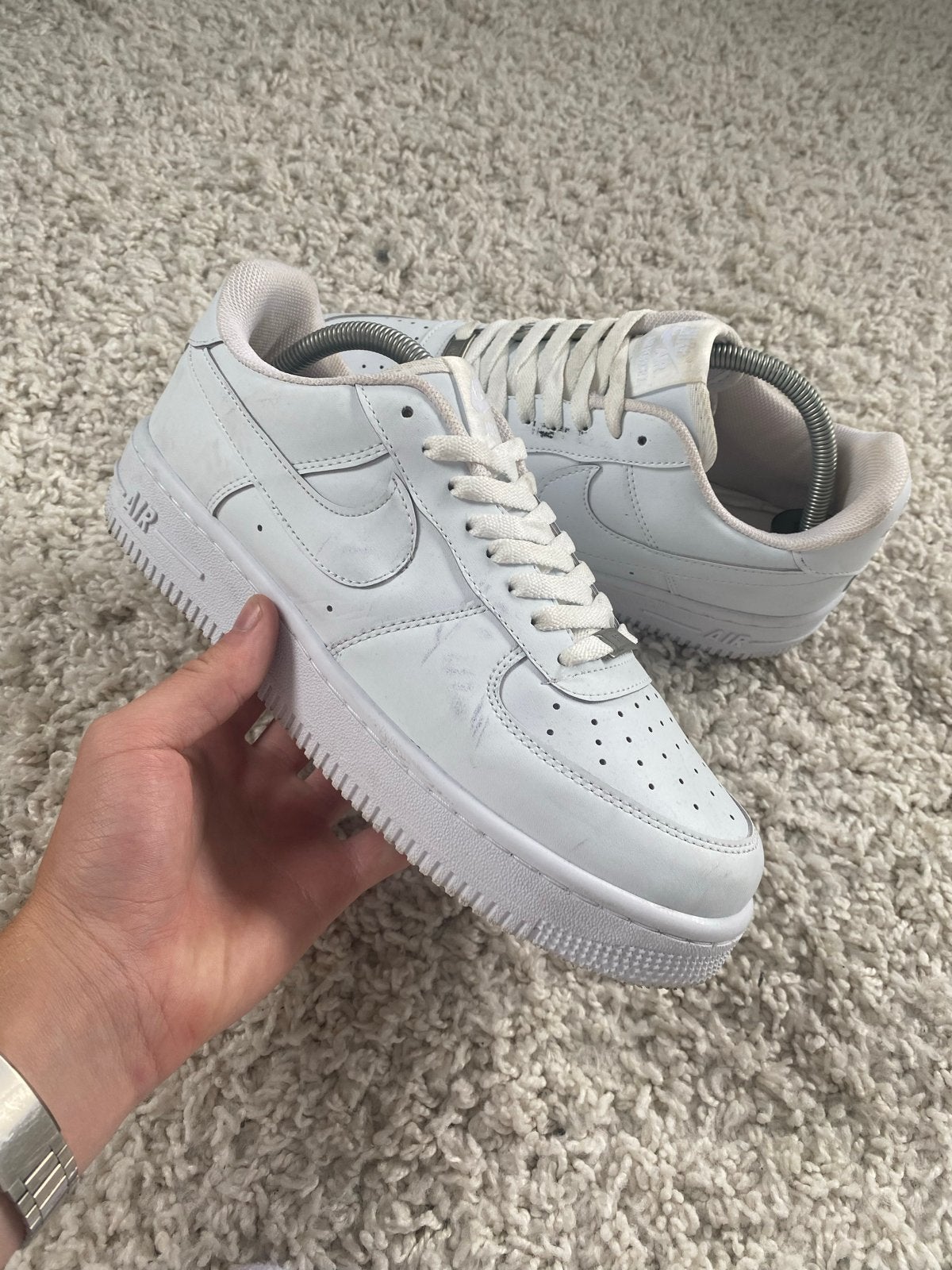 Nike Air Force 1 '07 Heren - Maat 43, Wit, Ophalen of Verzenden, Sneakers of Gympen, Gedragen