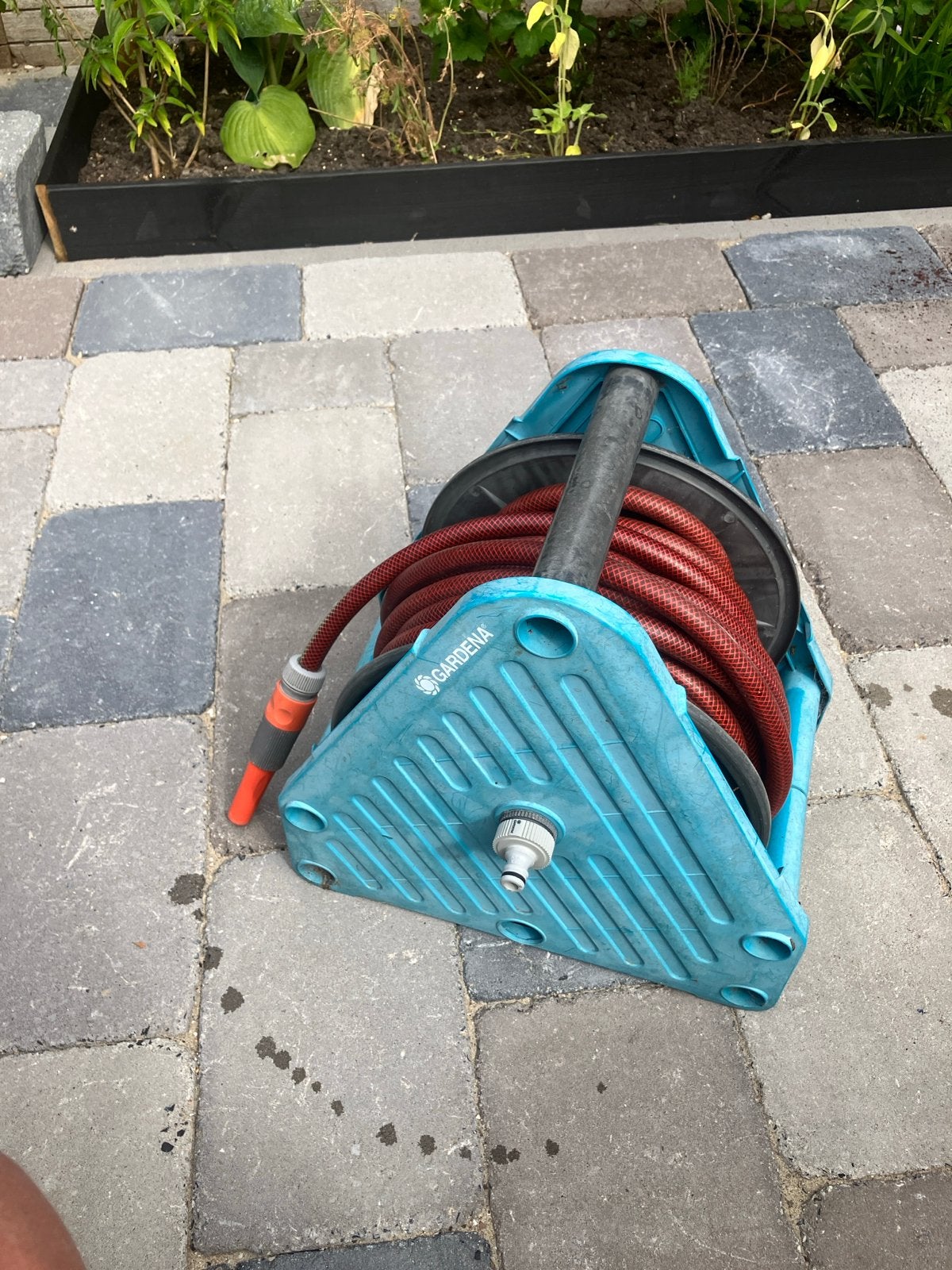 Gardena Tuinslang met Haspel - 20 meter, Ophalen, Gebruikt, Tuinslanghaspel