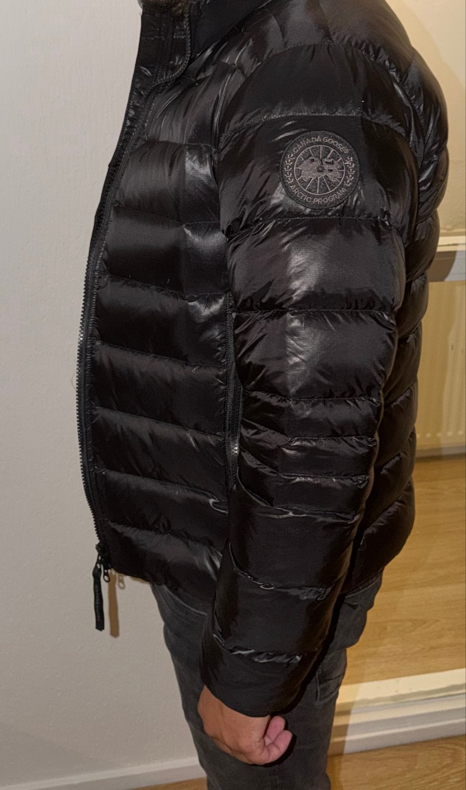 Canada Goose Puffer Jas Zwart, Kleding | Heren, Jassen | Winter, Ophalen of Verzenden, Zo goed als nieuw, Maat 48/50 (M), Zwart