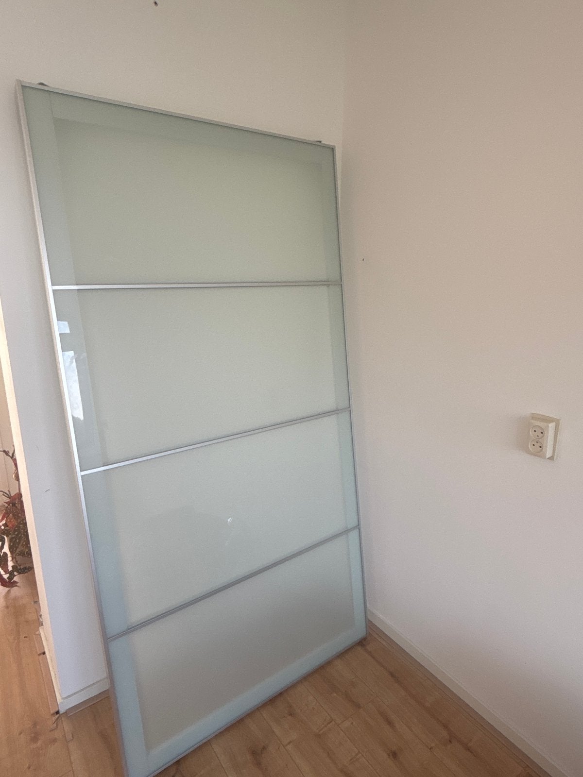 IKEA Pax kast glazen schuifdeuren (melkglas) 2x 100cm, Ophalen, Gebruikt, 200 cm of meer, Glas