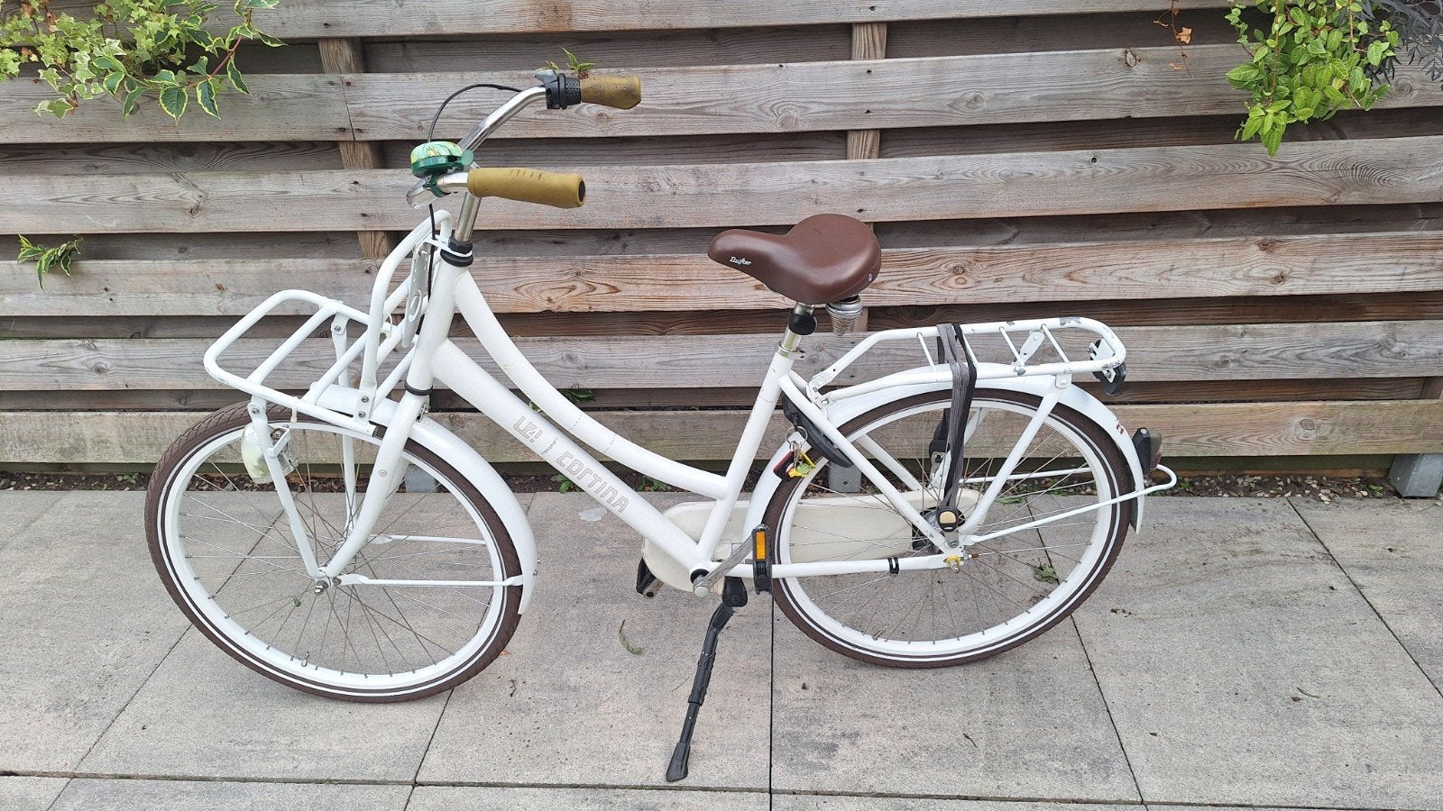 Cortina U4 Transportfiets Dames - Wit - Gebruikt, Terugtraprem, Gebruikt, Cortina U4 transportfiets, Versnellingen