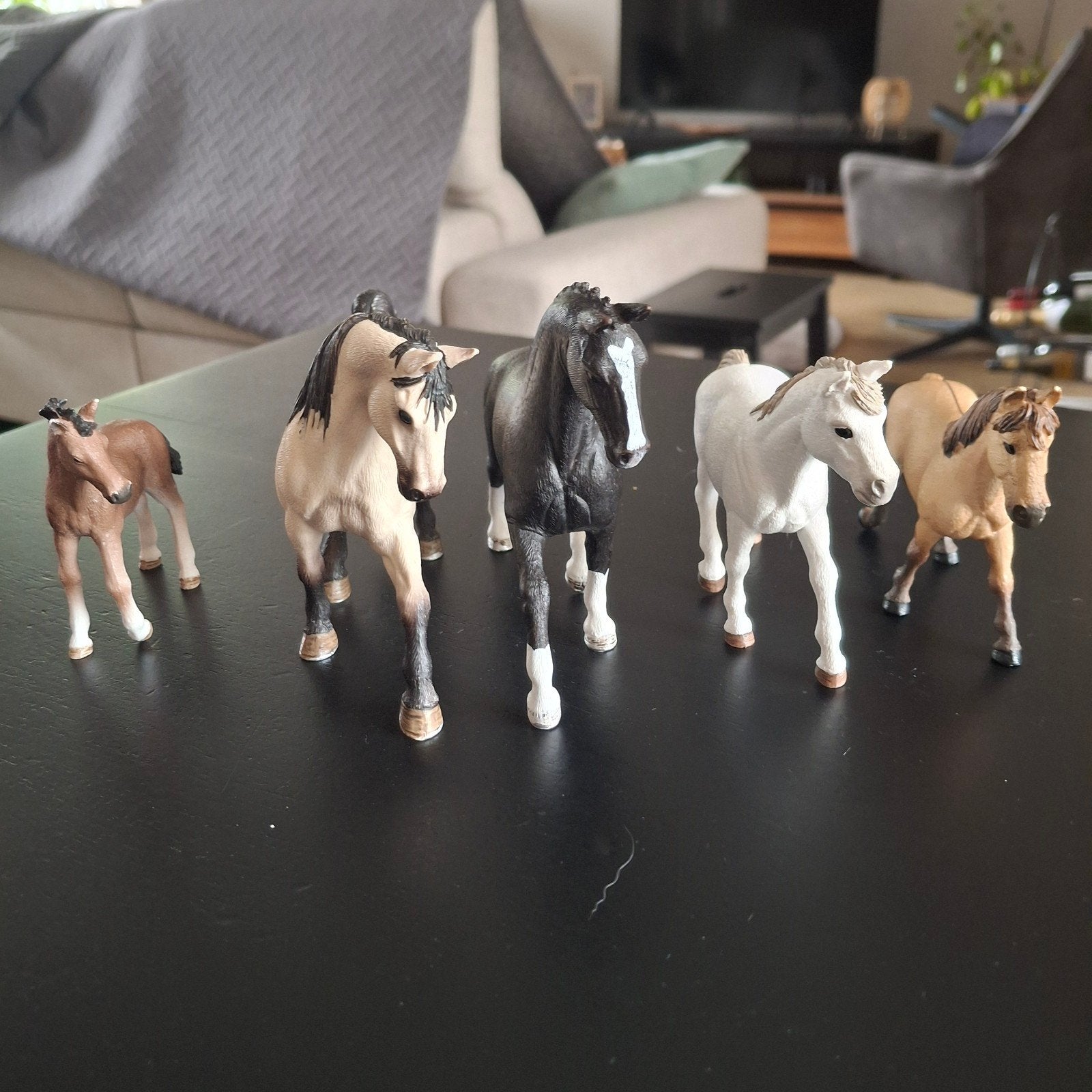 Schleich paarden 5 stuks zie beschrijving en foto's, Verzamelen, Ophalen, Zo goed als nieuw, Paard, Beeldje of Figuurtje
