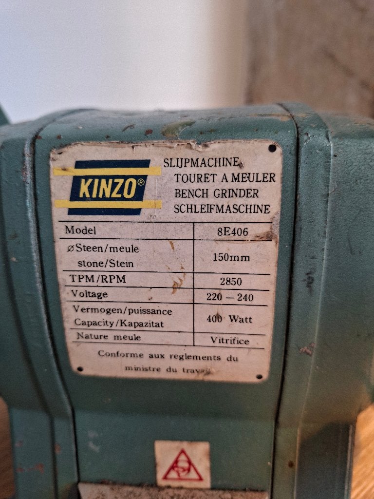 Kinzo slijpmachine, Ophalen, Gebruikt, Minder dan 700 watt, Haakse handslijpmachine