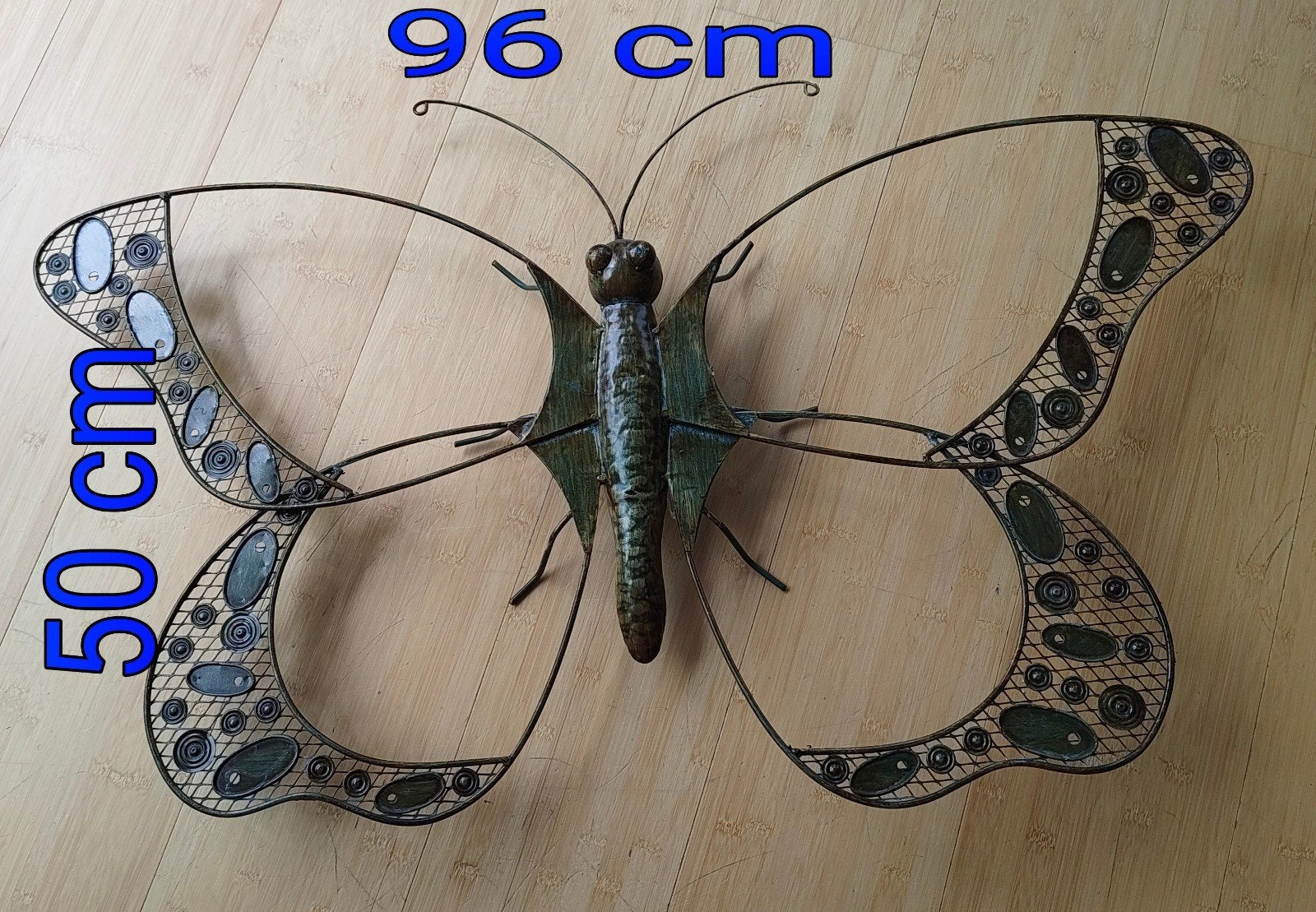 Grote bronzen vlinder wanddecoratie voor binnen/buiten, Ophalen of Verzenden