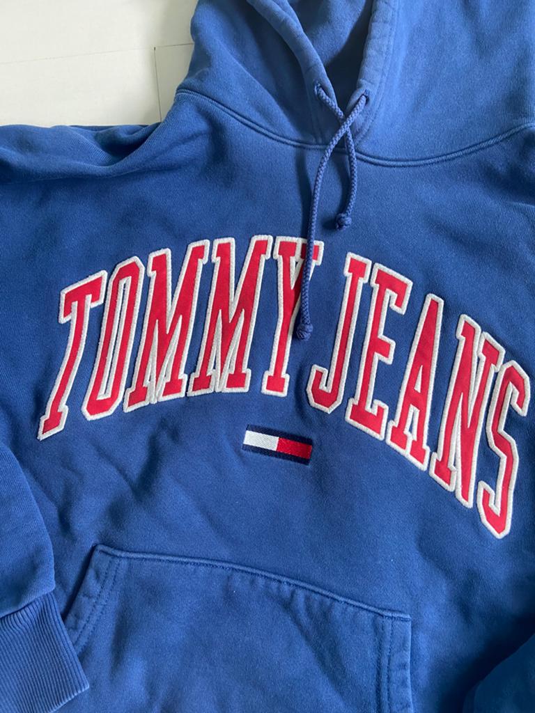 Tommy Hilfiger hoodie S, Ophalen of Verzenden, Zo goed als nieuw, Maat 36 (S), Blauw