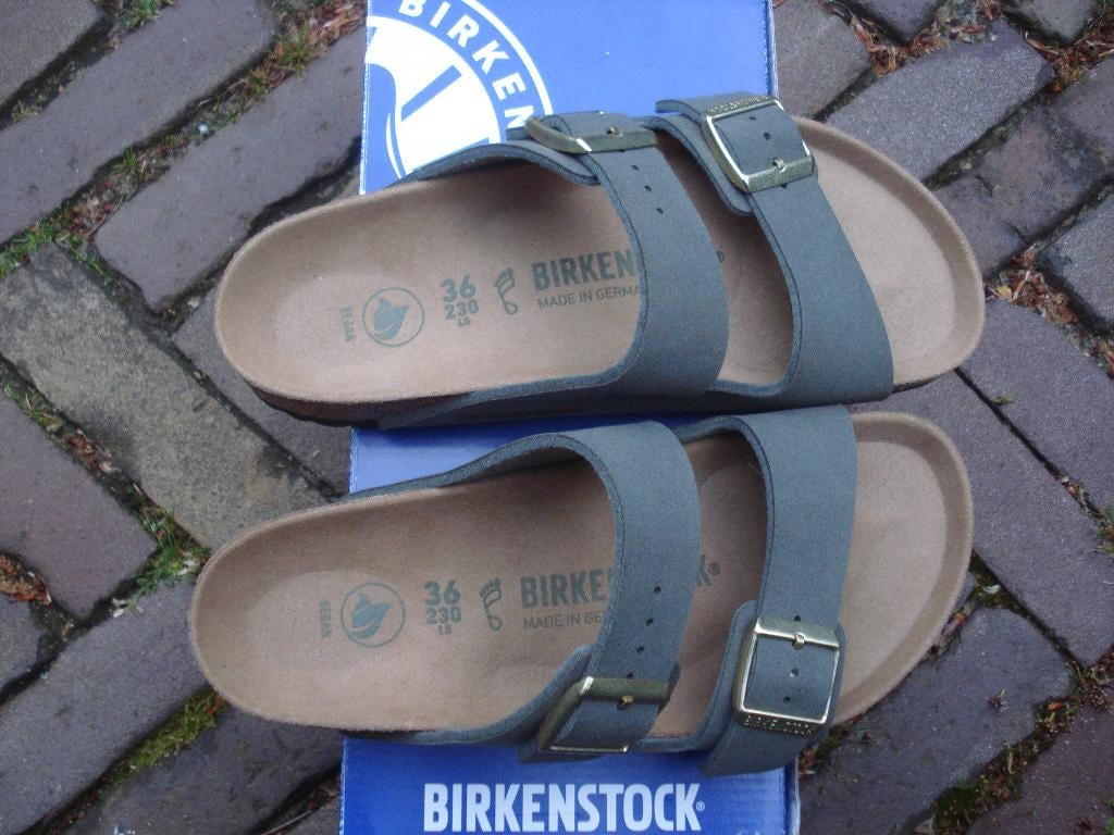 BIRKENSTOCK ARIZONA LEGERGROEN 36 GRATIS VERZENDING PER POST, Slippers, Verzenden, Nieuw, Groen