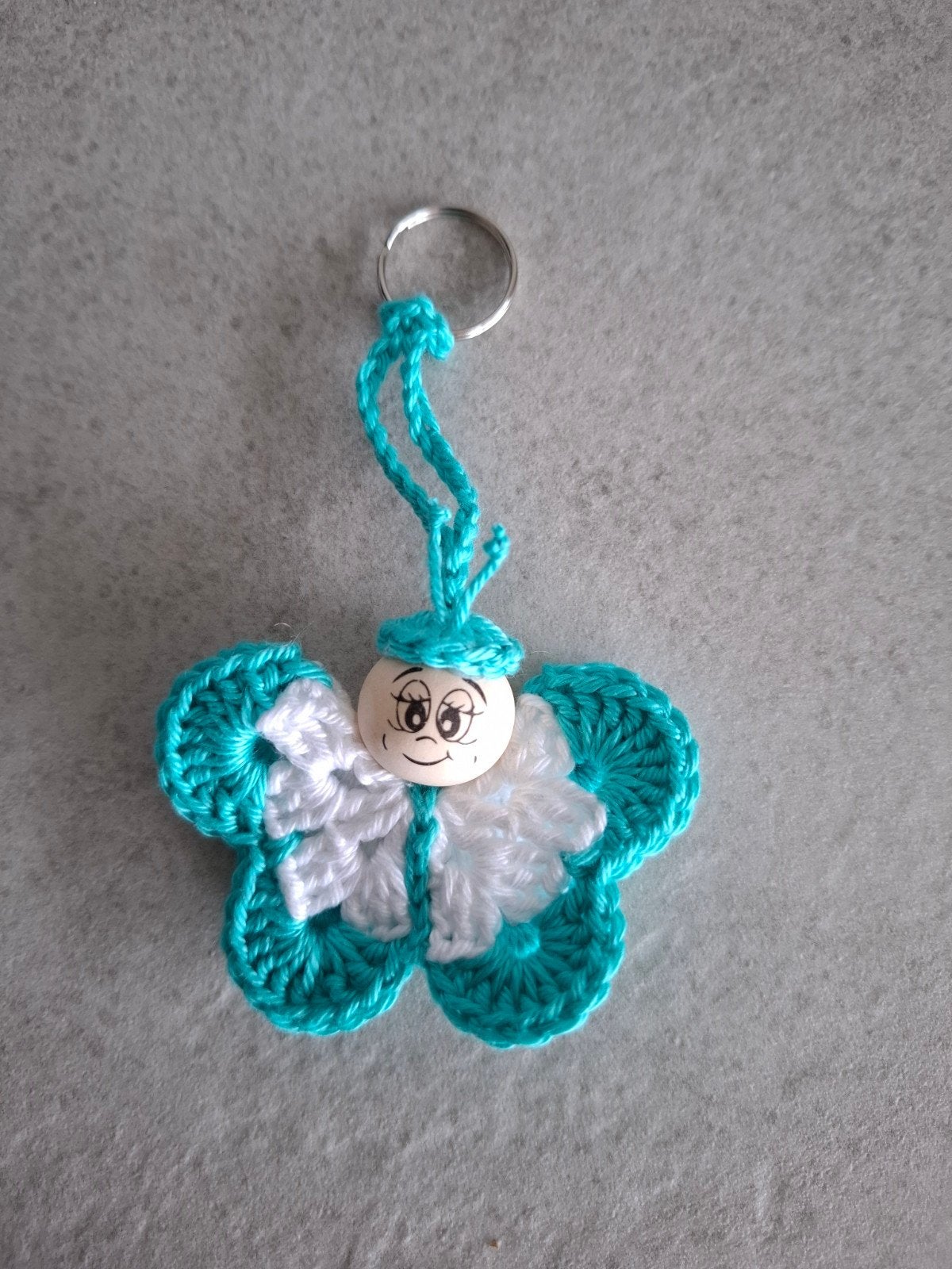 Gelukspoppetje sleutelhanger vlinder - Uniek lief cadeautje, Ophalen of Verzenden, Nieuw