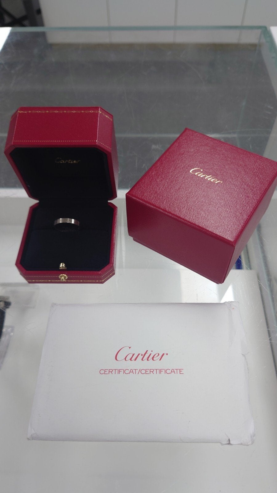 Cartier Love Ring Witgoud 18K 750 - Maat 57, Sieraden, Tassen en Uiterlijk, Gebruikt, 20 of groter, Cartier, Wit