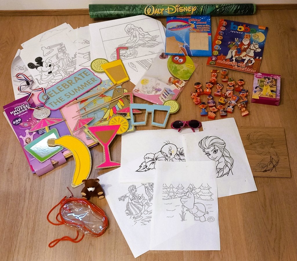 Kinderknutselspullen & -strandstoeltje €7 (BG.Zldr.Trapkast), Ophalen, Gebruikt, Jongen of Meisje