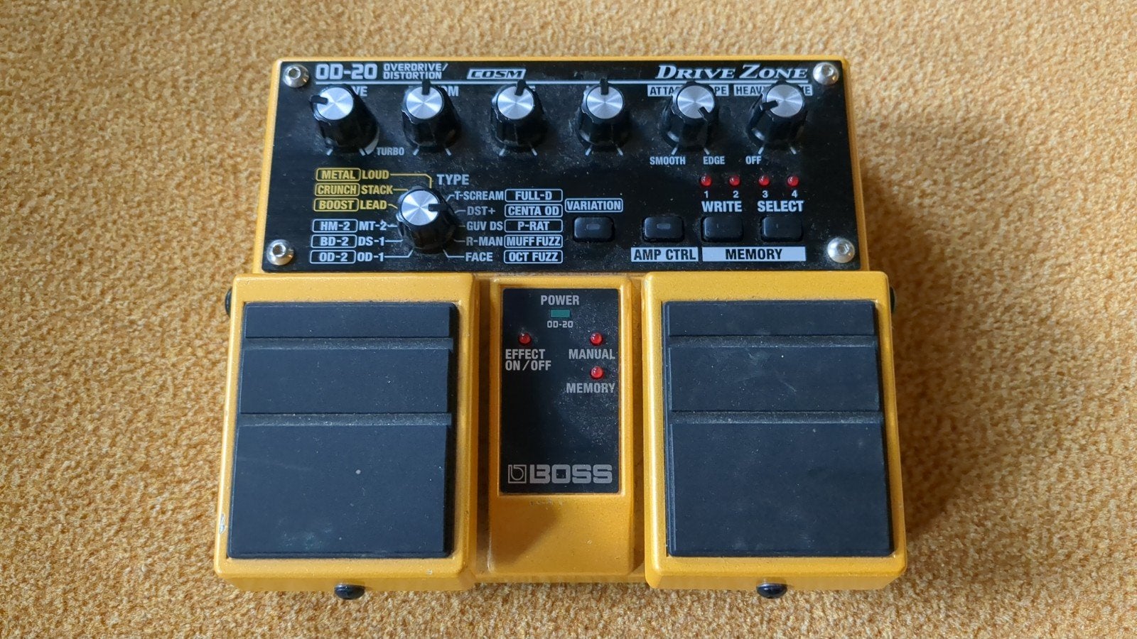 Boss OD-20 multi distortion, Ophalen of Verzenden, Gebruikt, Distortion, Overdrive of Fuzz