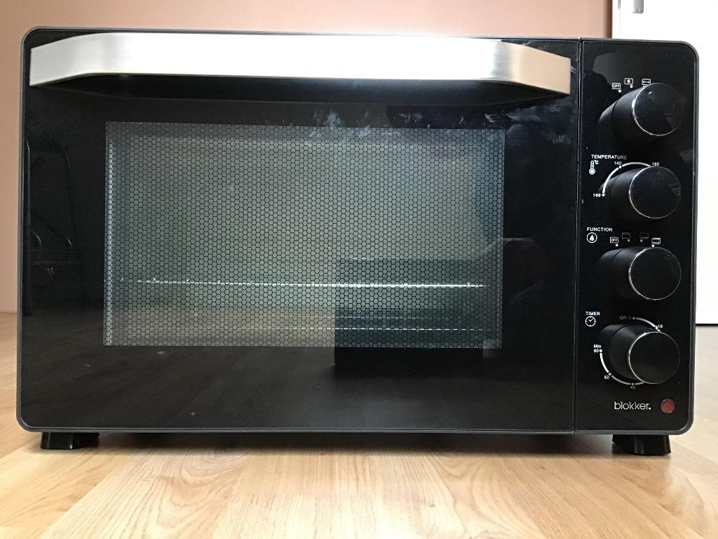 Vrijstaande oven Blokker, Witgoed en Apparatuur, Ovens, Ophalen, Minder dan 45 cm, Gebruikt, Hete lucht