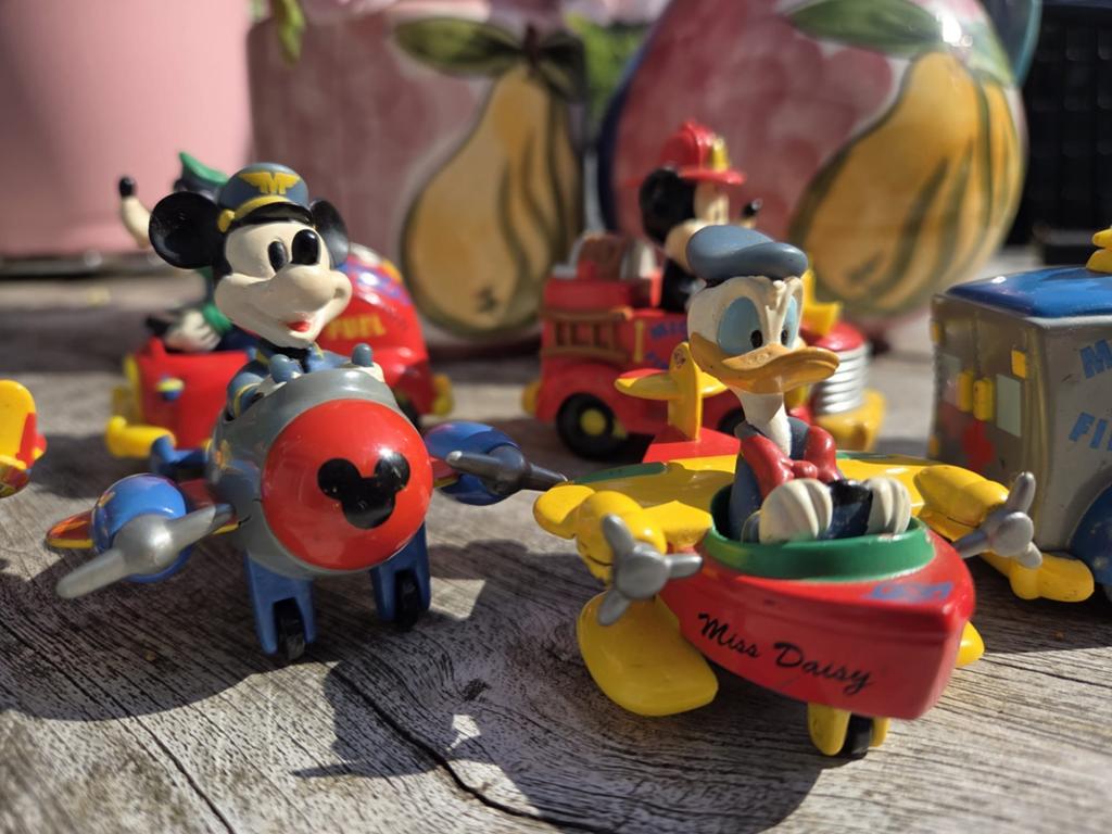 Disney vintage verzameling speelgoed 1980, Verzamelen, Disney, Ophalen of Verzenden, Mickey Mouse, Gebruikt, Beeldje of Figuurtje