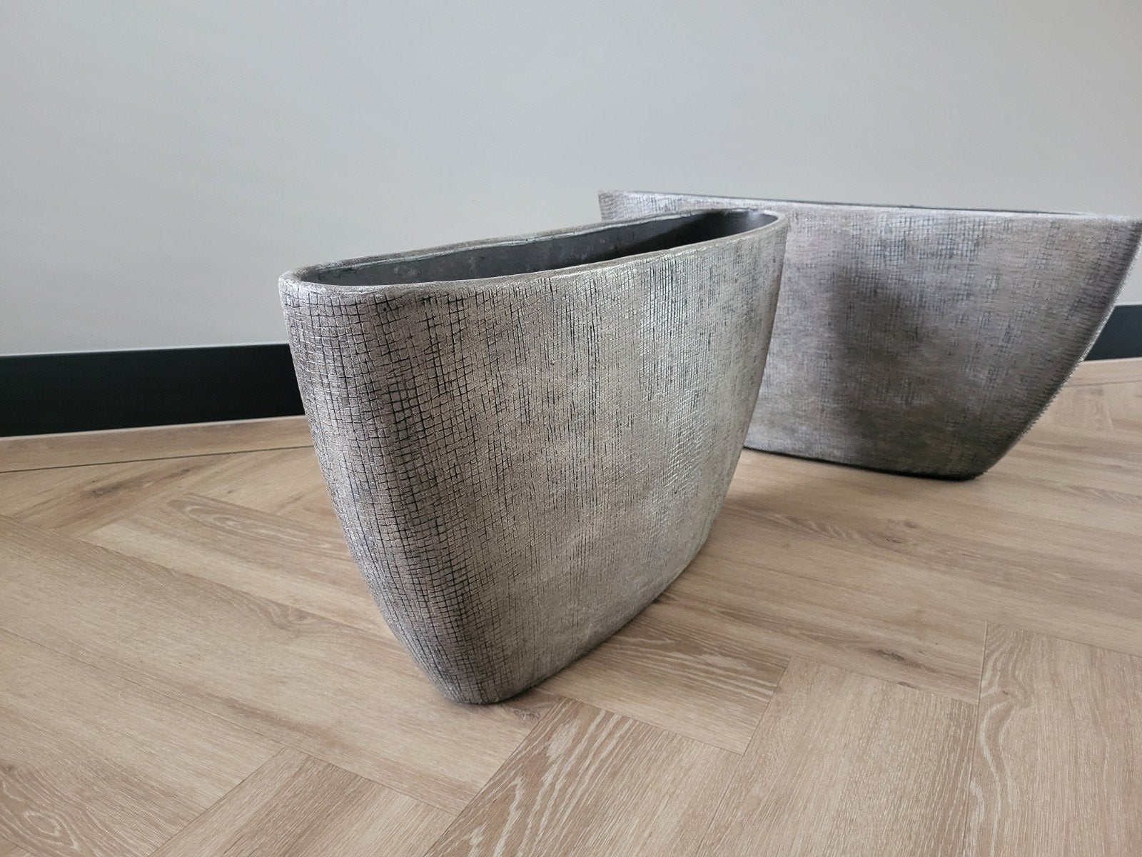 Arte bloempot Mira taupe 73 x 17 x 36 cm, Ophalen, Nieuw