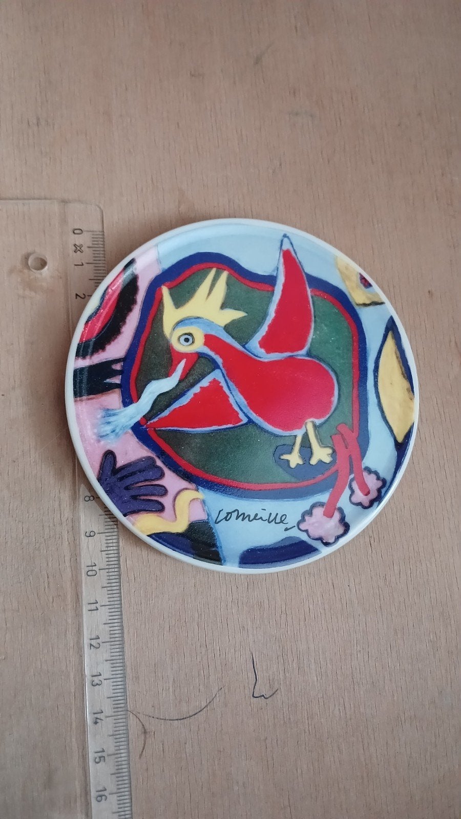 Corneille (Cobra) Porseleinen Kunstschaaltje / Mini Bordje, Ophalen of Verzenden