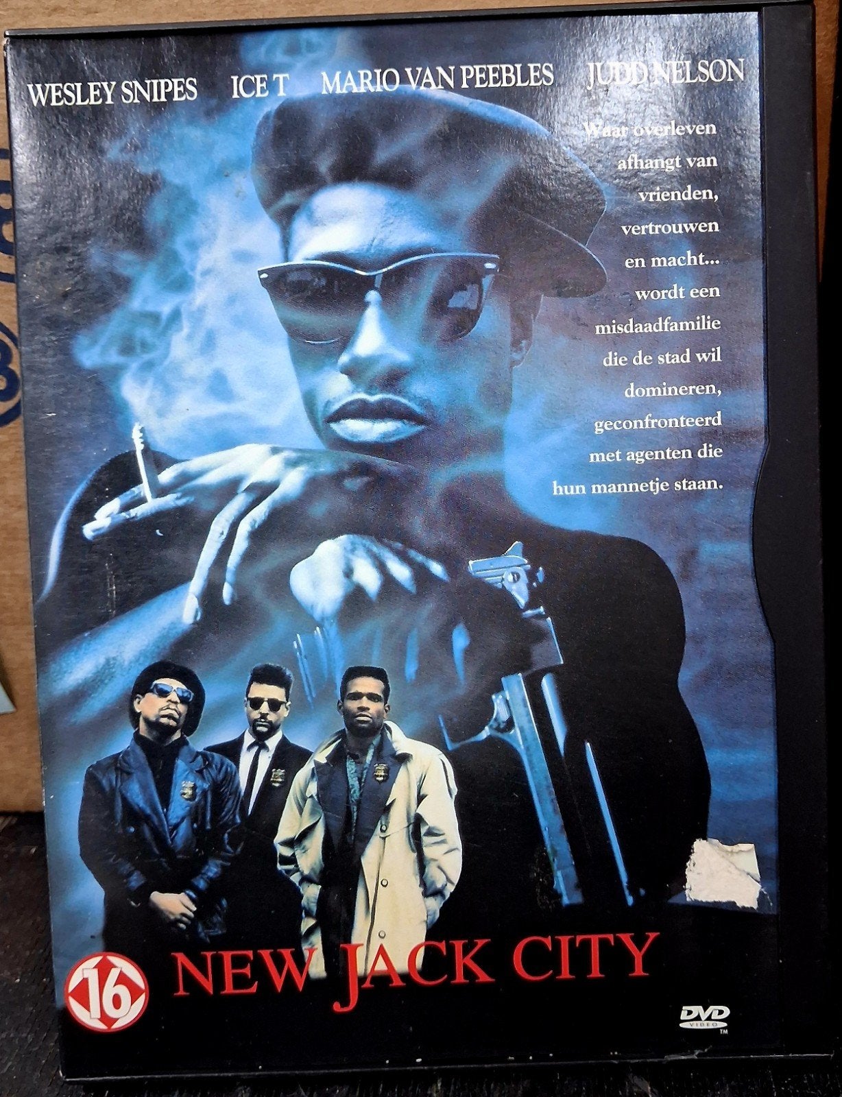 New Jack City - Actiethriller met Wesley Snipes (DVD), Cd's en Dvd's, Engels, Gebruikt, Vanaf 16 jaar, Actiethriller