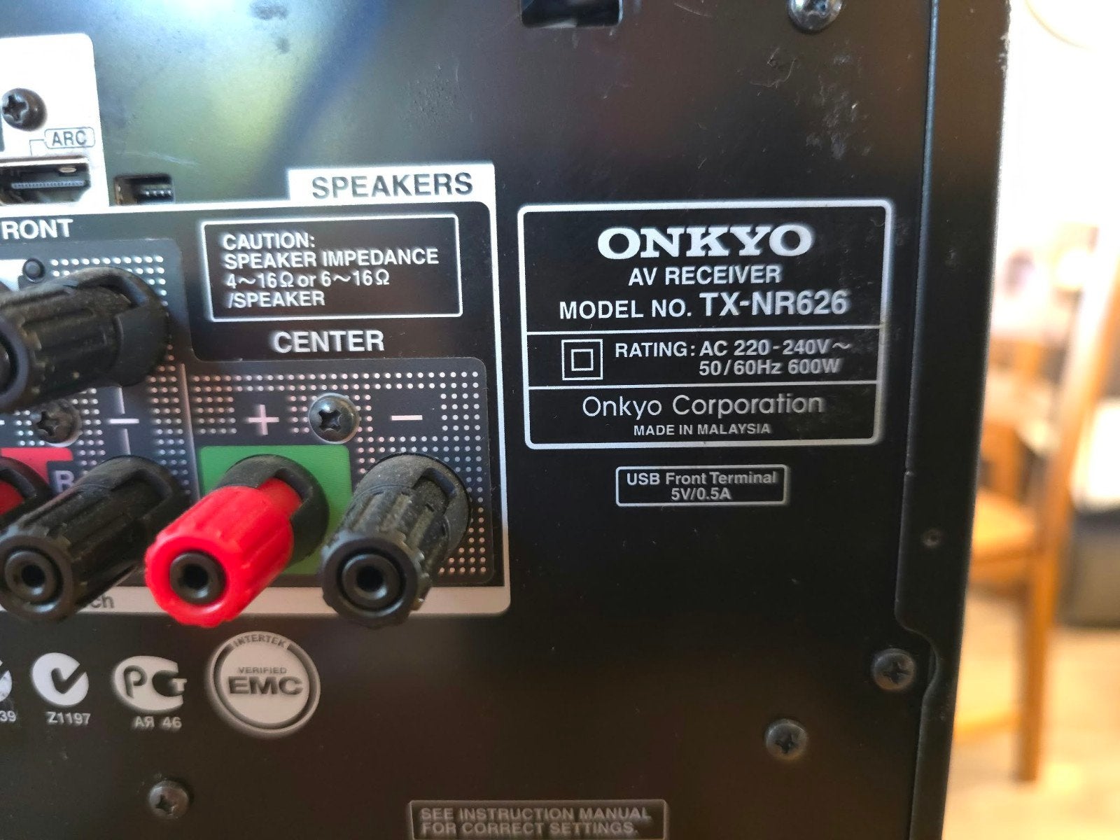 Onkyo TX-NR626 7.2 AV Receiver WiFi Bluetooth + Afstandsbedi, Ophalen of Verzenden, 120 watt of meer, Onkyo