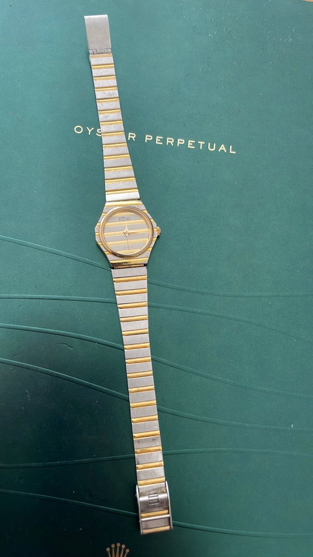 Ectron vintage horloge, Ophalen of Verzenden, Staal, Overige merken, 1960 of later