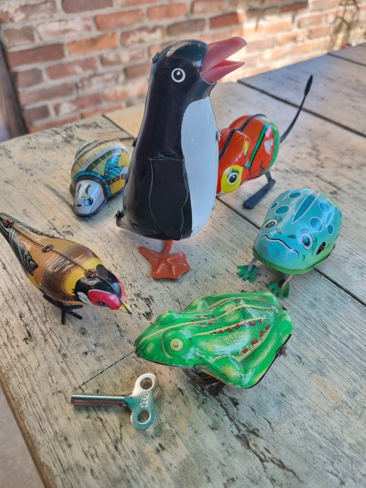 Vintage Opwindspeeltjes Collectie - Blikken Dieren, Ophalen of Verzenden