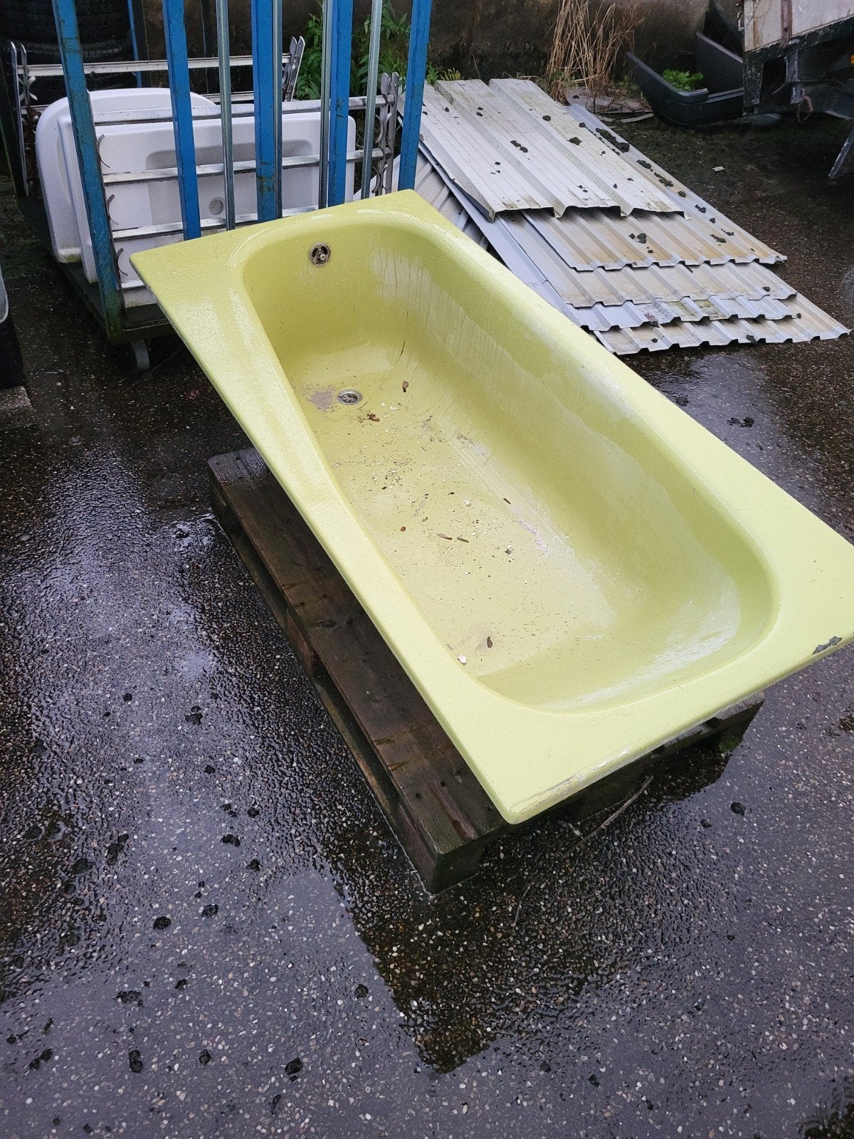 badkuip ijzer/emaille vintage jaren 70, Ophalen