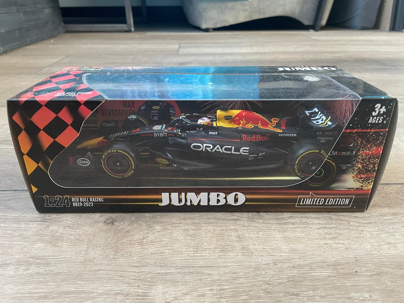 Red Bull Racing RB19-2023 Max Verstappen 1:24 modelauto, Ophalen of Verzenden, Zo goed als nieuw, Overige typen