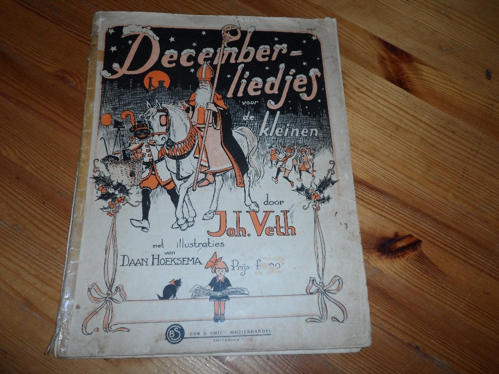Decemberliedjes / vrolijk kerstfeest / kerstklokken, Muziek en Instrumenten, Bladmuziek, Zang, Gebruikt, Ophalen of Verzenden