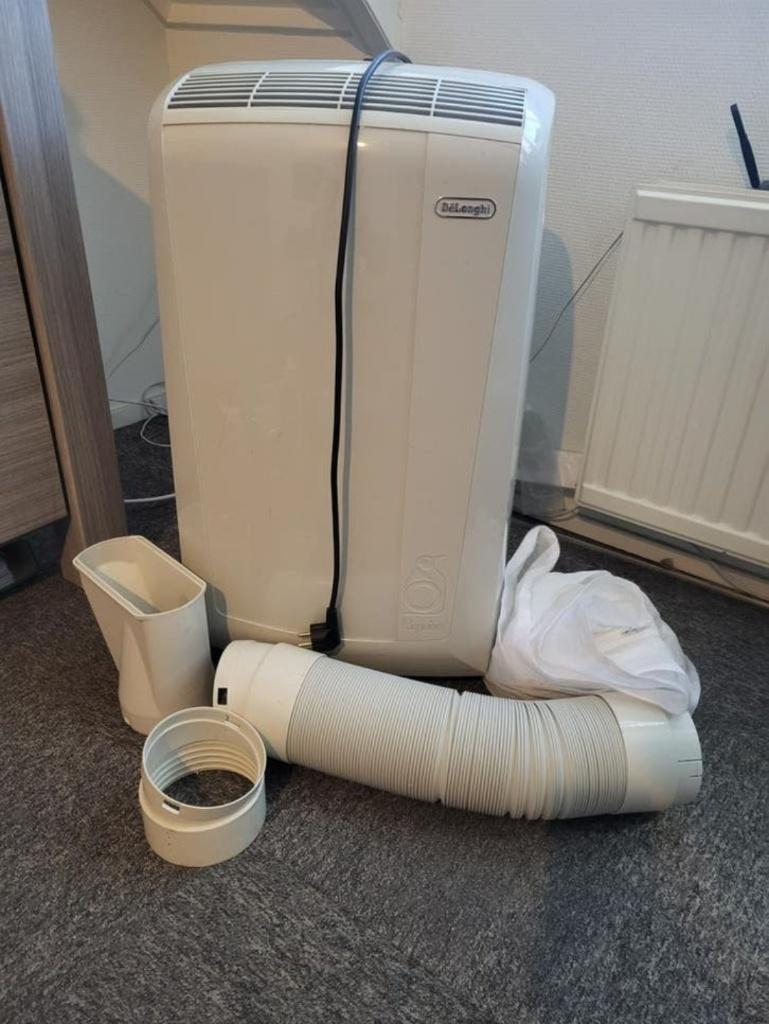 DeLonghi Mobiele Airco PAC N81, Witgoed en Apparatuur, Airco's, Ophalen, Timer, 3 snelheden of meer, Zo goed als nieuw