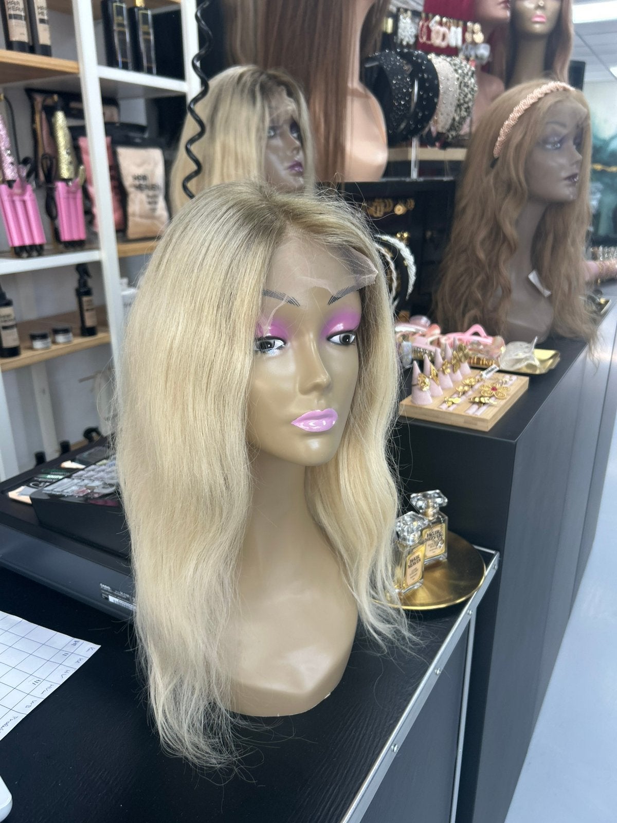 Echthaar Pruik SALE Opruiming Human hair, Ophalen of Verzenden, Nieuw, Pruik of Haarverlenging