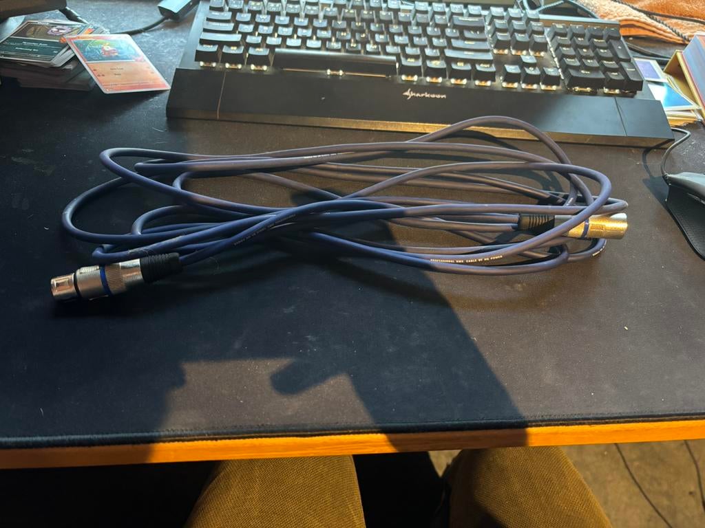 HQ Power DMX/XLR kabel 3 meter, Ophalen of Verzenden, Zo goed als nieuw, 2 tot 5 meter, Overige kabels