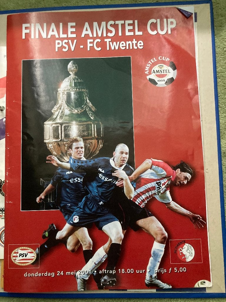 kaartje +program bekerfinale PSV -FC Twente 2001, Verzamelen, Sportartikelen en Voetbal, Ophalen of Verzenden, Gebruikt, PSV, Overige typen