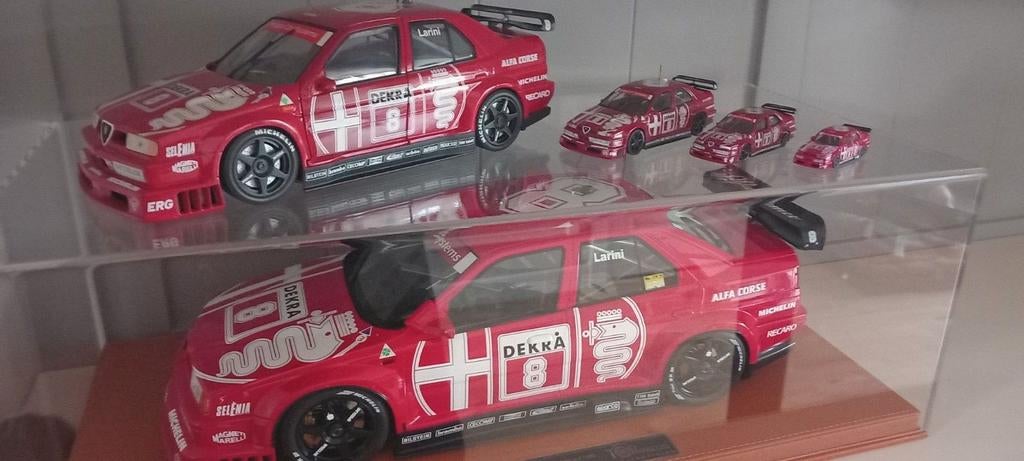Top Marques 1/12 Alfa 155 DTM 1993 Larini, Ophalen of Verzenden, Zo goed als nieuw, Auto
