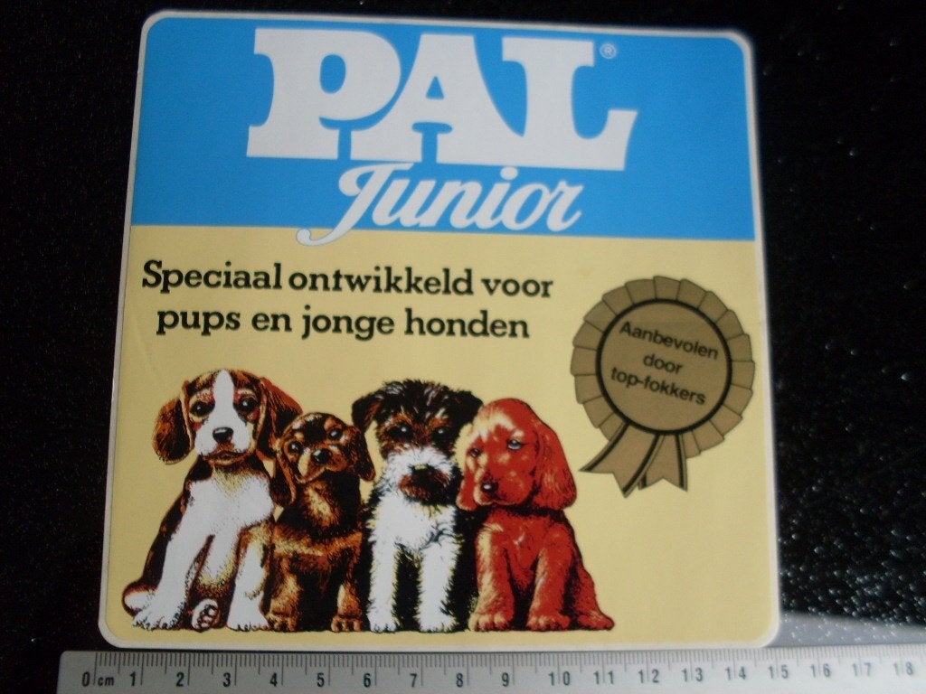 sticker PAL junior speciaal ontwikkeld pups jonge honden, Verzenden, Zo goed als nieuw, Merk