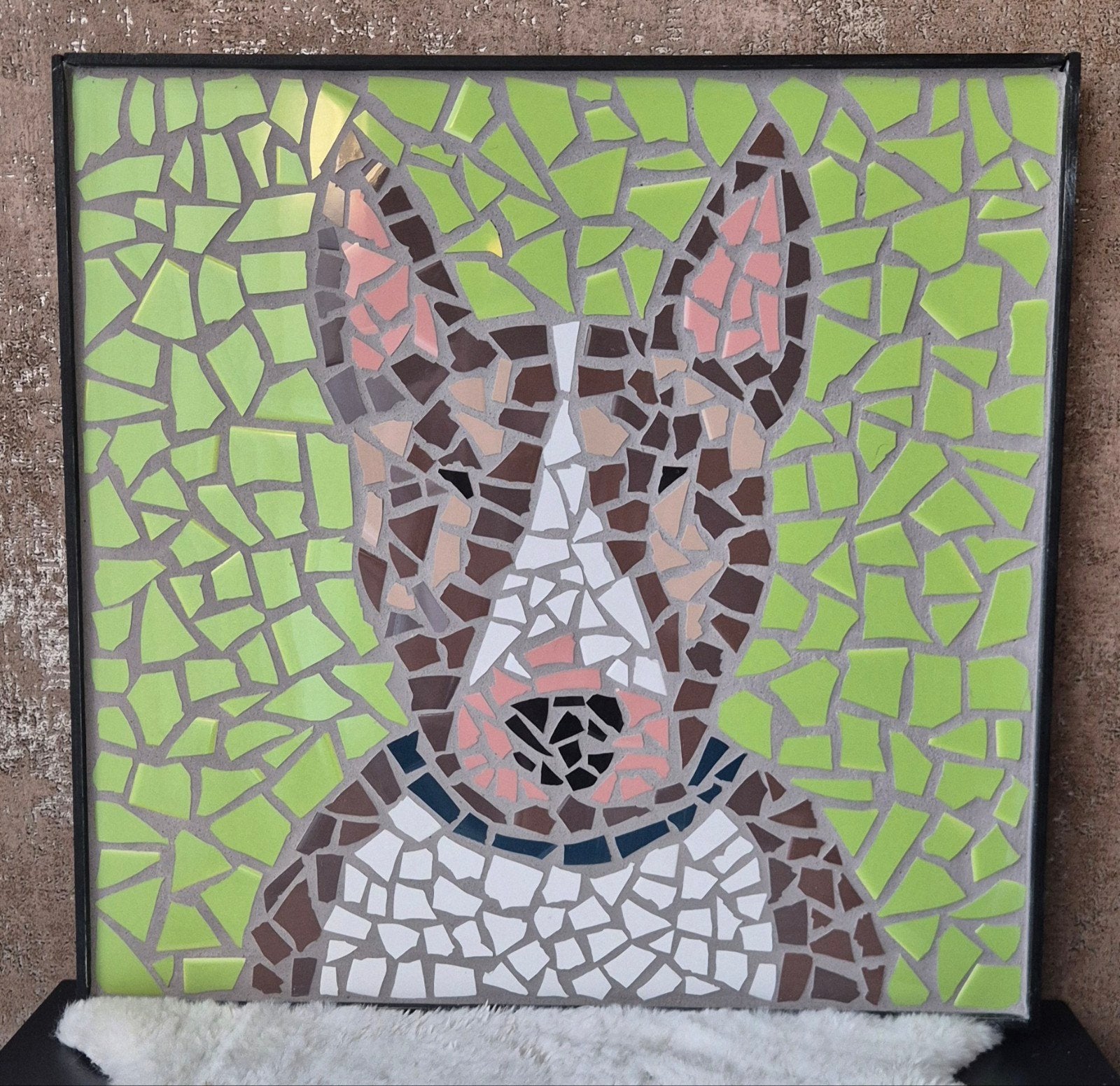Bull Terrier Mozaiek, 40 cm, Nieuw, Ophalen of Verzenden, Wandbord of Wandpaneel