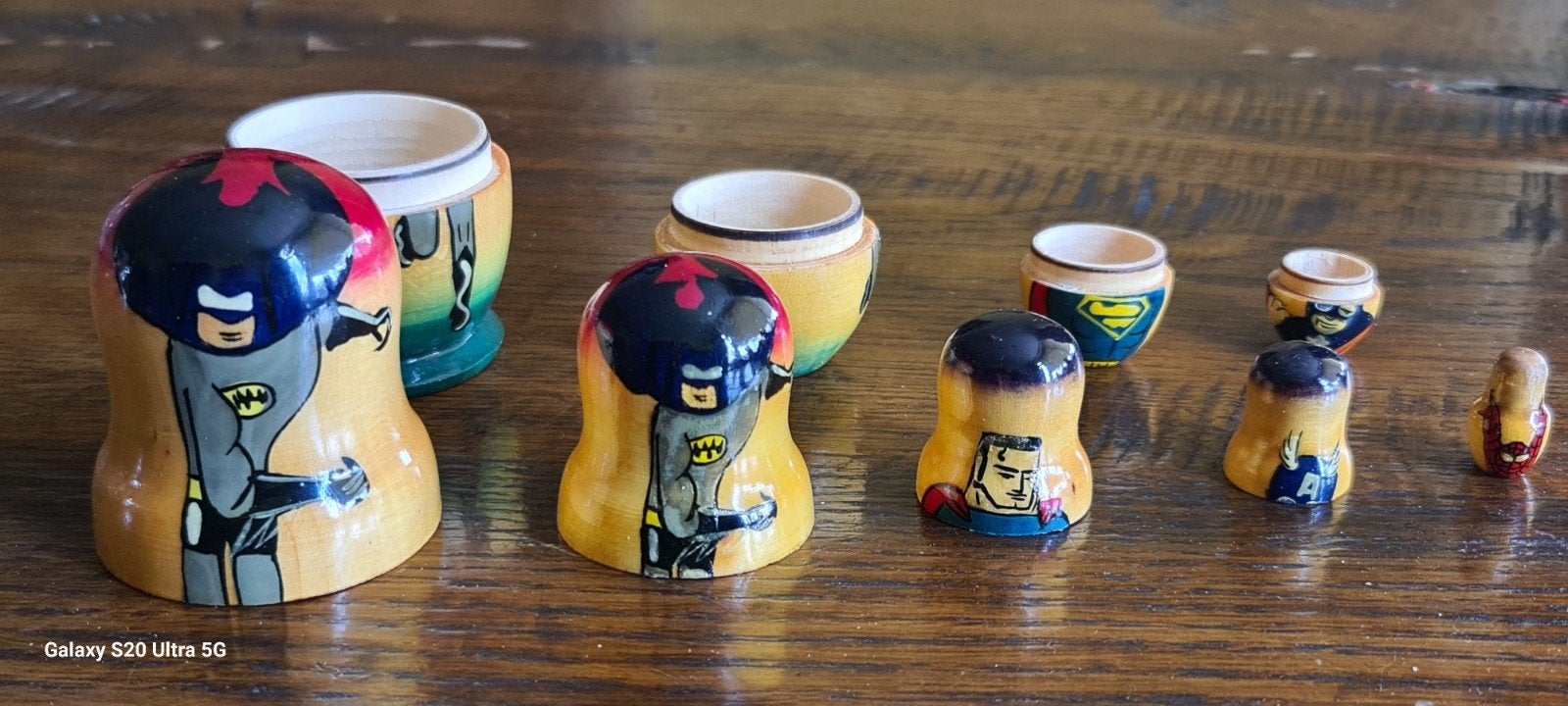 Batman Matroesjka Poppetjes Set - Superhelden Editie, Ophalen of Verzenden, Gebruikt