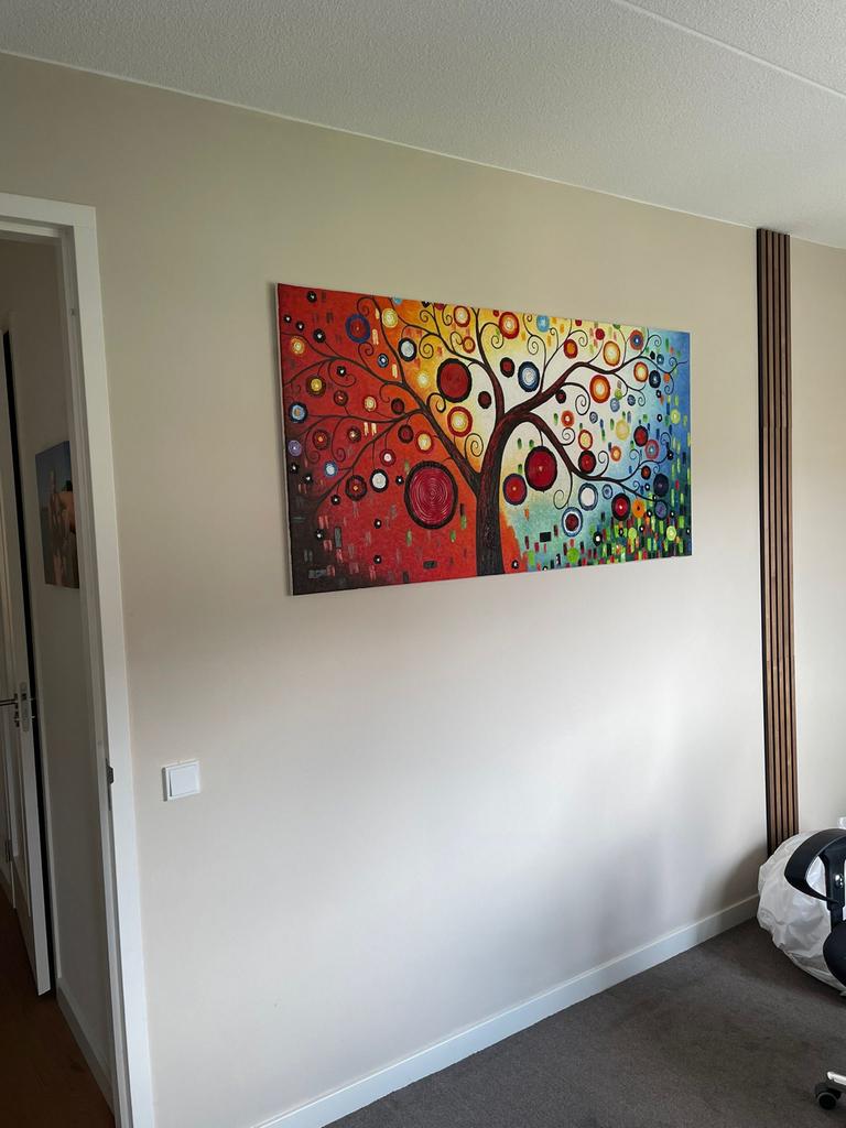 Levensboom Olieverf Schilderij - Klimt Variatie, Ophalen