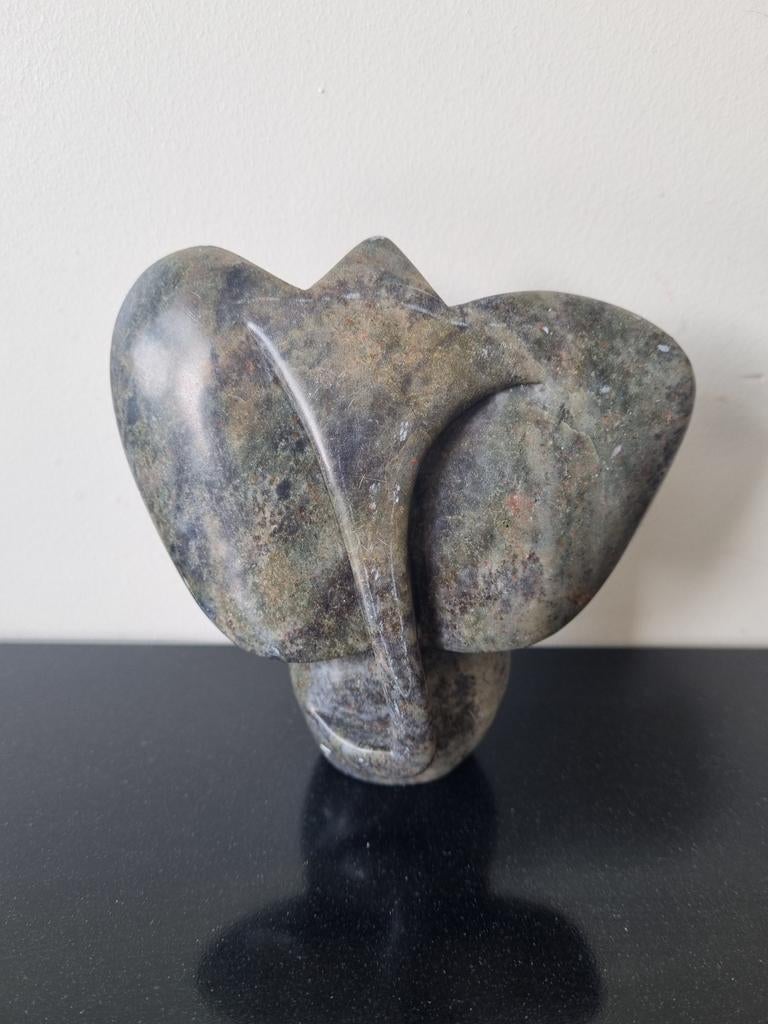 Handgemaakte stenen olifant uit Zuid-Afrika, Antiek en Kunst, Ophalen of Verzenden