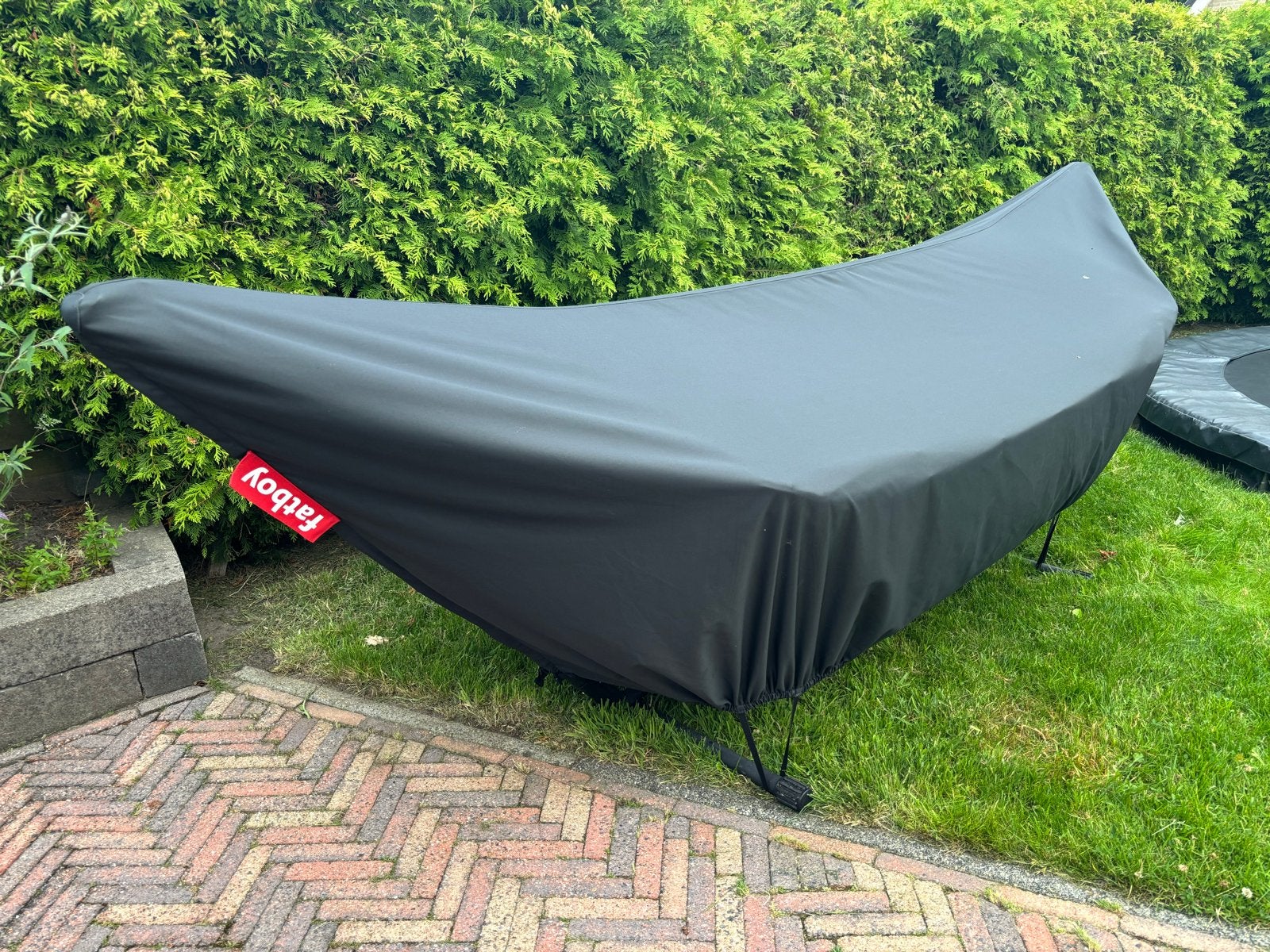 Fatboy hangmat zwart met hoes en kussentje, Ophalen, Gebruikt, Met standaard, Eenpersoons