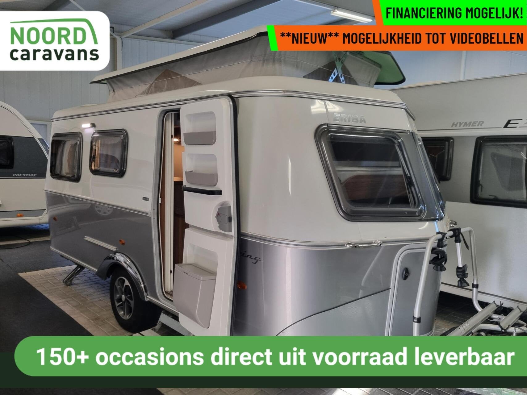 Eriba TOURING 560 STAPELBED + HEFDAK + VOORTENT + AUTARK, Reservewiel, Bedrijf, 5 tot 6 meter, Eriba