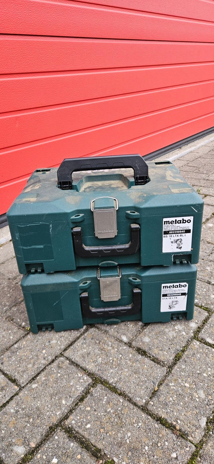 Metabo opbergkisten - Set van 2 koffers € 40,., Ophalen of Verzenden
