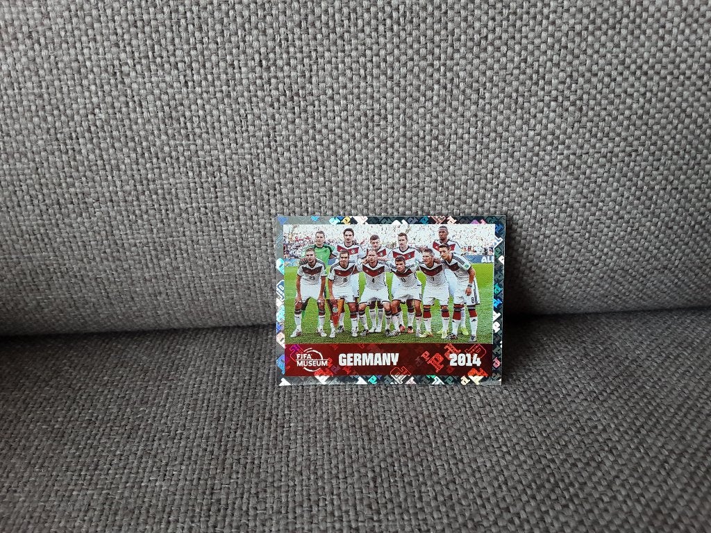FIFA World Cup 2026 Duitsland 2014 Sticker, Ophalen of Verzenden, Zo goed als nieuw, Losse kaart, Foil